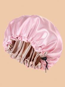 1pc Women's Elastic Satin Sleep Cap, High Elasticity Hair Protection Sleeping Wide Brim Fashion Headwrap - A - View 7