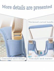 1pc Baby Walking Trainer, Toddler Walking Assistant Harness, Chest And Hip Support Design, Adjustable Shoulder Strap Length, Wide Top Handle For Parents To Help Baby Stand And Practice Walking, Cartoon Print Breathable Walking Gear, Suitable For Home Practice, Indoor Activities, Outdoor Walks And Baby Growth Stages - Multicolor - View 10