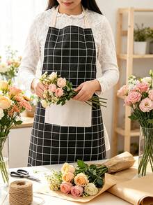 Apron With Pockets, Lightweight Waterproof Reusable Oil-Resistant Apron, Suitable For Home Cooking, Baking, Housework, Restaurant Work, Gardening And General Work - Apron - View 7
