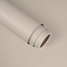 1 Roll Matte Self-Adhesive Paper, Vinyl Self-Adhesive Paper, Suitable For Cabinet, Dining Table, Desk, Furniture Decoration, Children's Room Decoration, Home Decor/Room Decor - Yellow - View 17