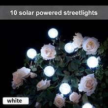 Vintage Sparkling Crystal Globe Solar Path Lights With Bubbled Glass Refraction Waterproof Outdoor Lawn Yard Patio Decoration - Black - View 4