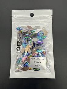 JUNAO 100pcs 7x15mm Rhinestone Mata Kuda Ungu AB untuk Jahit, Aplikasi Akrilik Datar, Strass Berlian untuk Sulaman - Sampanye - View 5