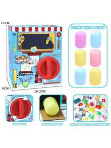 兒童趣味扭蛋機遊戲，親子互動玩具，兒童娃娃抓娃娃機玩具，扭蛋機禮物，男孩女孩生日禮物（配件顏色隨機發送，手工測量可能略有誤差） - 彩色 - 查看 16
