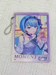 PJSK Anime Academy Photocard Holder Keychain, Cute Anime Girl Transparent Card Cover With Bead Chain, Bag Pendant Photo Protector Collectible Fan Gift - Multicolor - View 8