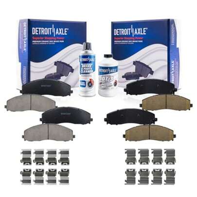 - [8 Lug] Pastillas de Freno para 2012-2022 F-250 Super Duty 2013-2016 F-450 Super Duty, 4 Frenos Cerámicos, Reemplazo de Pastillas de Freno Delanteras y Traseras
