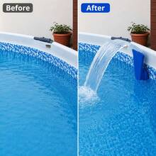 1pc/Set Pool Outlet Fountain Waterfall Jet, Universal Threaded Interface Easy Installation, Wide Mouth Smooth Water Flow, Durable Multi-Color Options, Suitable For Home Backyard Above-Ground Frame Inflatable Pool Summer Water Party Landscape Upgrade Accessory - A - View 2