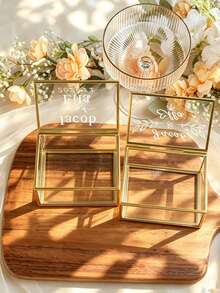 Personalized Wedding Ring Box With Couple's Names, Wedding Date And Coordinates. Suitable For Wedding, Engagement Or Proposal, Perfect Prop For Wedding Photos And Ideal Gift - Multicolor - View 4