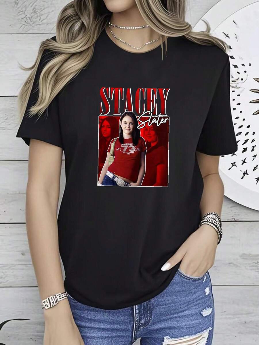 Women T-Shirts - 黑色 - 查看 1