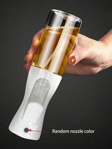 White/Black Plastic Modern Transparent Oil Spray Bottle With Brush, Kitchen Oil Sprayer, Suitable For Camping, BBQ, Salad, Baking, Cooking, Frying, Baking, Party, Kitchen Tools/BBQ Tools - Multiple Styles - View 4