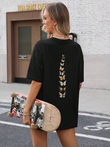 Women T-Shirts - 黑色 - 查看 2