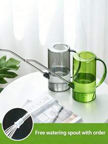 1pc Long Spout Watering Can With Detachable Nozzle, Thickened Durable Plastic Portable Watering Tool, Extended Spout For Gentle And Precise Root Watering, Prevents Root Rot, Even And Fine Mist, Suitable For Office Seedling Watering - Multicolor - View 7