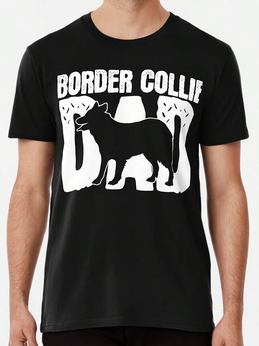 Border Collie Dad Premium T-Shirt S To 5XL Made In The AUUSA T-Shirt - 款式 - 查看 1
