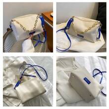 Bolso bandolera de moda, bolso de hombro multifuncional, bolso de mano cuadrado mini para mujer, uso diario sencillo, muy adecuado para viajes de negocios y entusiastas de las compras. - multicolor - Ver 3