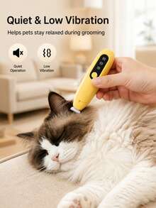 LED Light Pet Electric Hair Clipper - Pet Paw Hair Trimmer, Electric Hair Clipper For Dogs And Cats, Home Pet Paw Hair Trimming Tool - Multicolor - View 8