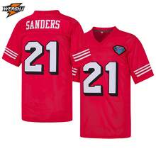 Men's #21 Deion Sanders San Francisco 49ers 1994 Crimson Football Jersey, Fan Commemorative Gift - Red - View 2