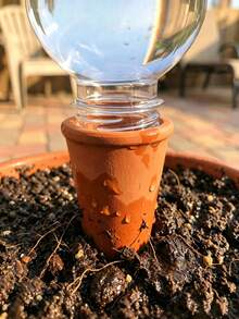 New Large Capacity Automatic Watering Device, Transparent Self-Absorbing Water Ball With Clay Tip, Slow-Release Drip Irrigation Plug For Potted Plants, Home Gardening Hands-Free Watering Tool, 2027 New Year Gift, Party Favor - New Model - View 4