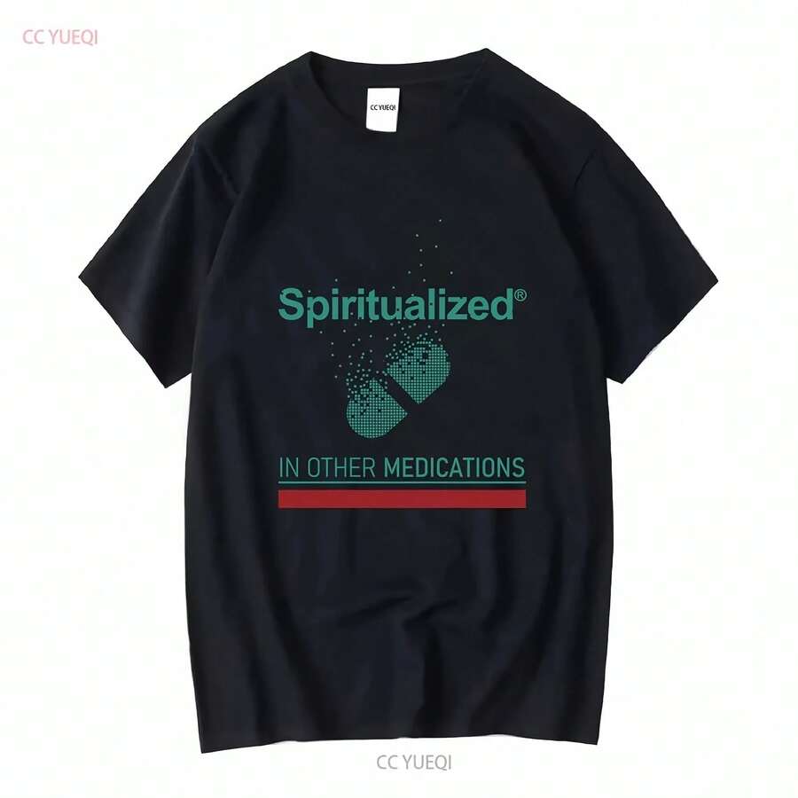 Vintage T-Shirt Of The Rock Band Spiritualized In Other Medications, Musical Design, Long Or Short Sleeve, Casual Washed Style - 款式 - 查看 1