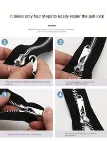 Durable Zipper Repair Kit, 1/2/3/5pcs, Easy Install Multi-Purpose Zipper Replacement For Clothes, Bags, Luggage, Shoes & Crafts - Multicolor - View 3