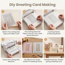 Arched Beaded Stitch Border Carbon Steel Cutting Die, Arch Hollow Frame Die, Frame, Greeting Card Window, Planner Arch Background Decoration DIY Embossing Die - LX74 - View 9