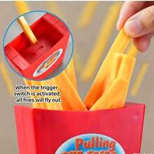 1pc/New Prank French Fries Toy Creative Interactive Desktop Game Prop Draw Lot Gag Toy - Multicolor - View 6