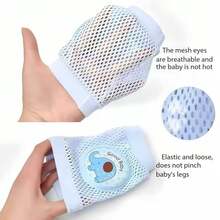 2 Pairs Baby Knee Pads, Infant Walking & Crawling Protective Gear, Children Knee Guards, Mesh Breathable Design - Multicolor - View 5