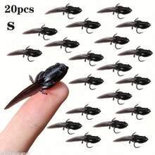 Bionic Tadpole Lure, TPE Floating Tadpole Soft Bait, Enlarged Single Hook Design, Suitable For Freshwater And Saltwater Fly Fishing, Stream Fishing, Carp, Catfish, Bass, Trout, Salmon Fishing Micro Hook Bait - Multicolor - View 12