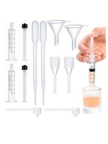 15/10pcs Perfume Refill Tool Set, Includes Plastic Refill Pump, Funnel, Soft Dropper, Small Tool Kit For Small Refillable Perfume Bottles - Distributor - View 2