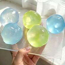 1pc Glossy Light Blue Squeeze Box Blind Box, Slow Rebound Pocket Size Anxiety Relief Fingertip Toy, Bag Charm, Indoor Decor, Daily Leisure Play Accessory - Multicolor - View 7