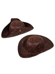 3pcs Halloween Pirate Hats, Unisex Holiday Hats, Cosplay Pirate Hats, Suitable For Halloween Pirate Roleplay, Pirate Costume Matching - Multicolor - View 3