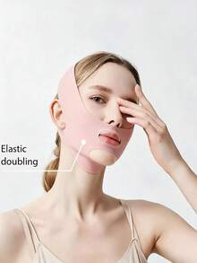 1/3pcs Breathable Face Support Band, Soft Face Wrap, Sun Protection, Adjustable Chin Strap, Suitable For Sleeping, Watching TV And Relaxing, One Size, Face Mask - Multicolor - View 4