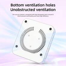 USB Mini Powerful Nail Dust Collector, Low Noise Portable Nail Dust Collector, Basic White And Shiny Crystal Rhinestone Styles, Suitable For Salon DIY Nail Polishing - White - View 5