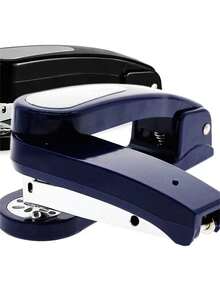 1pc Labor‑Saving Desktop Stapler, Heavy‑Duty Flat Stapling Stapler, Non‑Slip Base Large Capacity Office Stationery Supplies, Back To School Home Office Desk Accessory, 3 Colors Available - Single Piece - View 5