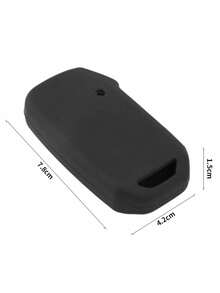 1pc Black Silicone Car Key Cover Compatible With Kia Cerato Ceed Forte NIRO Sorento Seltos Sportage Soul Telluride Models - A - View 3