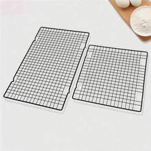 1pc Black Non-Stick Cooling Rack, Kitchen Baking Tool, Bread Cooling Rack, Cookie Food Cooling Rack - Black - View 1