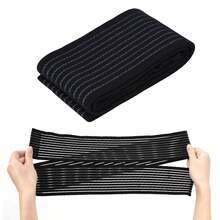 1pc Elastic Compression Support Sleeve, Suitable For Sports, Running, Fitness Strength Training, Elbow, Knee, Wrist, Calf, Leg Pressure Sleeve, Size 40~180cm - Black - View 10