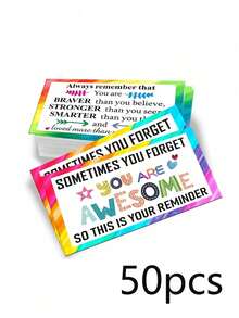 100pcs Inspirational Encouragement Cards, Mini Thank You Notes For Healthcare Professionals, Doctors, Nurses, Volunteers, Staff - View 11