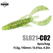 Seaknight Craw Soft Bait, Realistic Silicone Crawfish Fishing Lure, Durable And Flexible, With Realistic Swimming Action, Suitable For Freshwater Bass And Trout Fishing, Compatible With Texas Rig And Carolina Rig - Multicolor - View 14