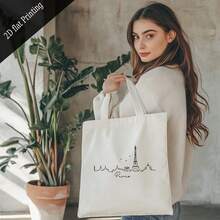 Kids Shoulder & Tote Bags - Beige-35x40cm/13.8x15.8in - View 3