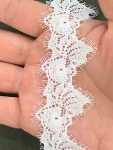 5 Yards 3cm Eyelash Elastic Lace Trim For Sleepwear, Lingerie, Underwear, Clothing And Curtain Accessories - 3cm Wide - View 11