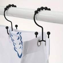 6pcs Rust-Proof Metal Shower Curtain Rings, Sliding Shower Hooks For Bathroom Shower Rod And Curtains - Shower Curtain Rings - View 9