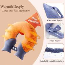 U-Shaped Hot Water Bottle, Refillable Neck And Shoulder Warmer, Cervical Heat Compress Hot Water Bag, Hand And Foot Warmer - Multicolor - View 4