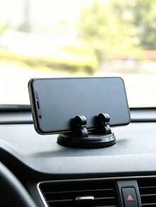 Swan Shaped Adhesive Car Dashboard Phone Holder, 360 Degree Rotatable Car Center Console Navigation Stand, Universal Paste‑On Car Phone Mount For Vehicle Interior Phone Support - Multicolor - View 1