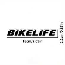 1 buah Stiker Vinyl Bikerlife - Tahan Air dan Tahan Lama, Sempurna untuk Dekorasi Tangki Motor, Stiker Pelindung Goresan Perekat Sendiri dengan Kutipan Berkendara, Sempurna untuk Perlengkapan Berkendara di Luar Ruangan, Sepeda Motor - A - View 4