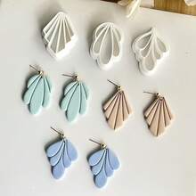 1pc/3pcs Basic Geometric Shape DIY Polymer Clay Earring Mold Set ...