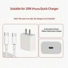 2件裝花卉數據線保護套，相容 Apple 手機配件數據線保護套－耐用防裂、優雅設計 - 白色 - 查看 9