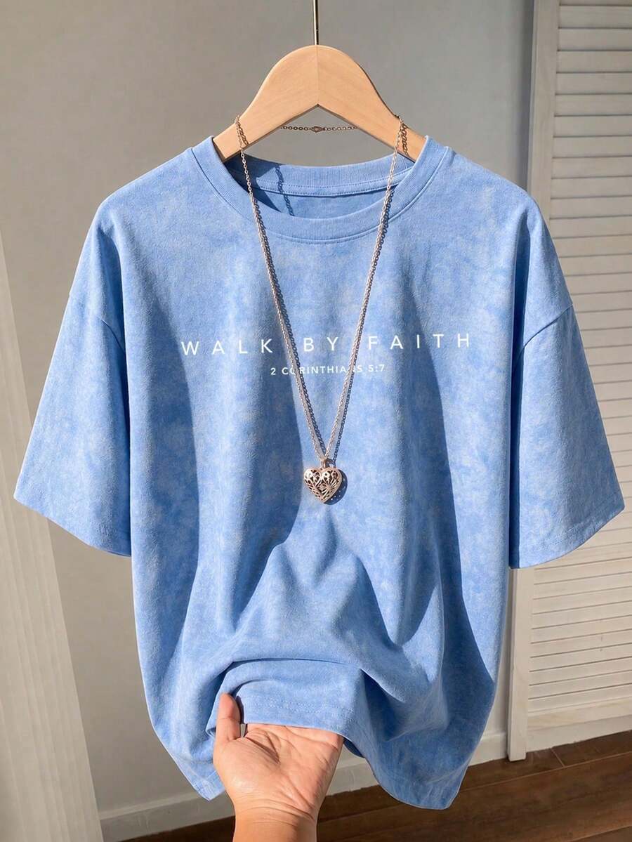 Men Sports Tees & Tanks - Blue - View 1