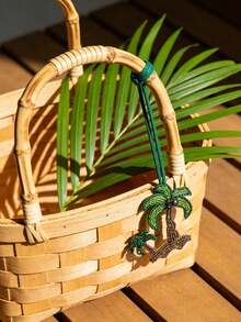Colgante de bolso con cuentas de palmera tropical, colgante de cuentas con tema de playa con cordón largo, perfecto para decorar bolsos, acentos de bolsos, etiquetas de equipaje, mochilas, maletas, añadiendo estilo de vacaciones de verano a los accesorios, ideal para amantes de la playa, entusiastas de los viajes, mujeres, amantes del estilo de verano y personas que dan regalos, perfecto para viajes a la playa, vacaciones de verano, salidas casuales y aventuras de viaje - A - Ver 7