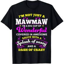 MawMaw's Big Cup Of Fun Cotton T-Shirt - Soft, Breathable & Durable  Perfect G - 款式 - 查看 1
