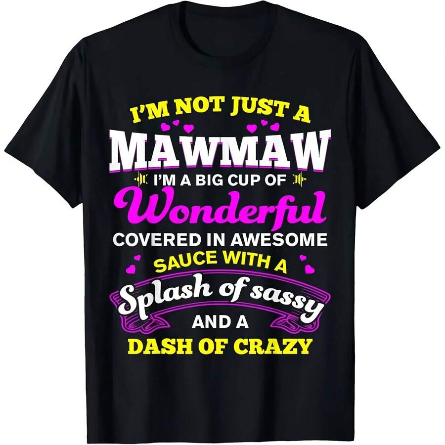 MawMaw's Big Cup Of Fun Cotton T-Shirt - Soft, Breathable & Durable  Perfect G - 款式 - 查看 1