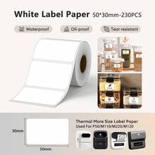 Marklife P50 Thermal Label Paper, White Transparent Round Self-Adhesive Stickers, Waterproof, Oil-Resistant, Scratch-Resistant, Suitable For P50 M220 M110 M120 Portable Printers - View 12